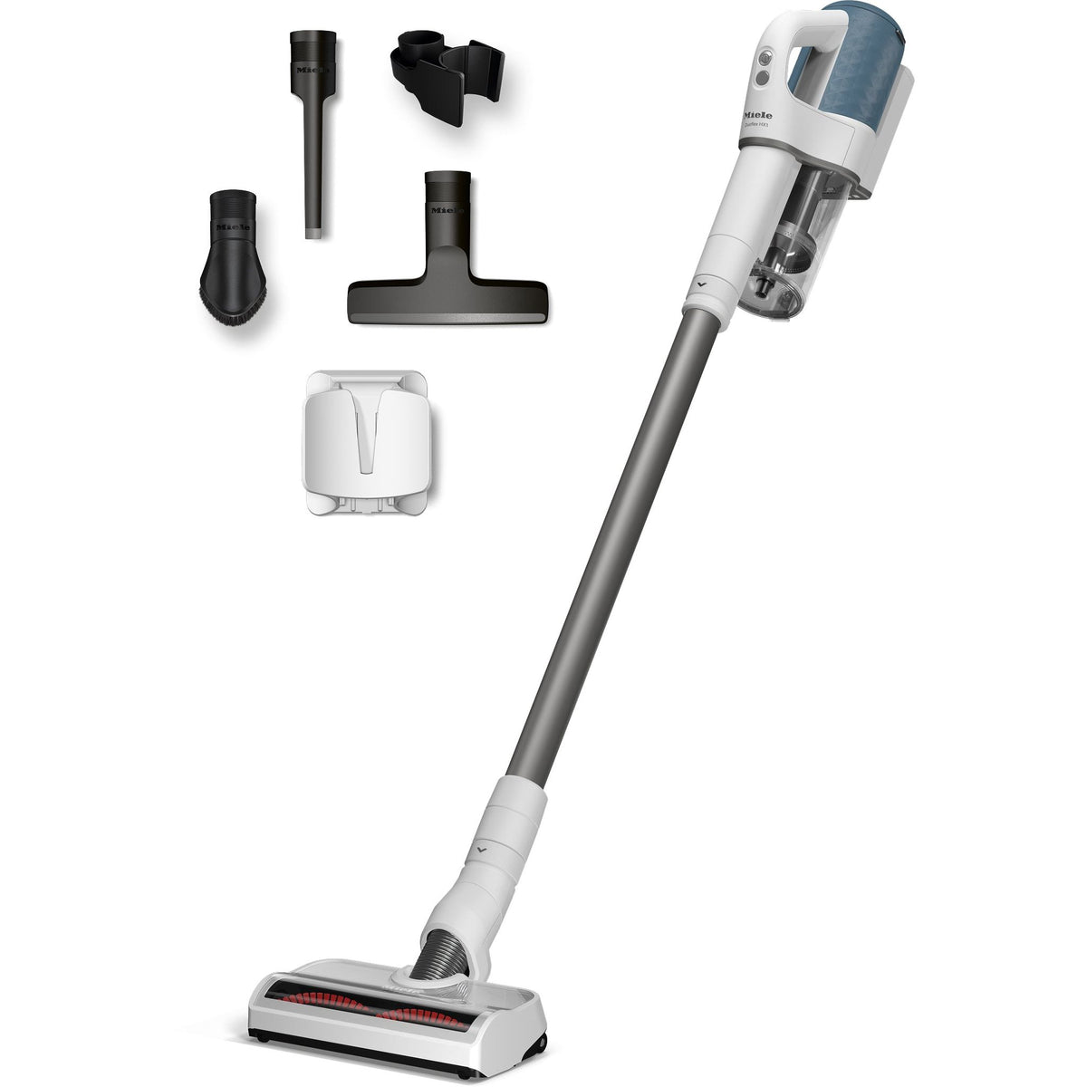 Miele Duoflex HX1 Cordless Stick Vacuum Cleaner - White &amp; Nordic Blue | DUOFLEXHX1 from Miele - DID Electrical