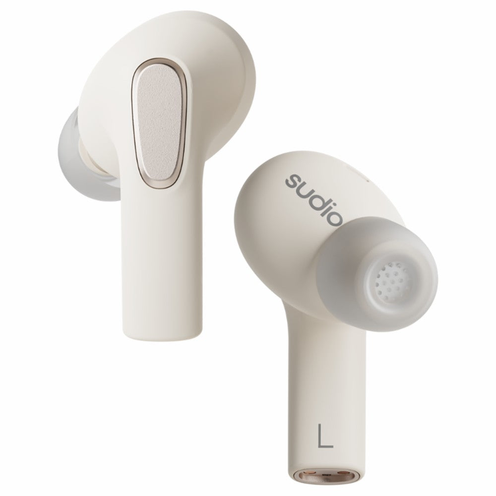Sudio E3 In-Ear True Wireless Earbuds - Cream White | E3WHT from Sudio - DID Electrical