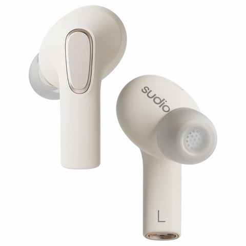 Sudio E3 In-Ear True Wireless Earbuds - Cream White | E3WHT