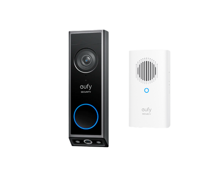 Eufy 2K Video Doorbell E340 with Chime - Black & White | E8214311