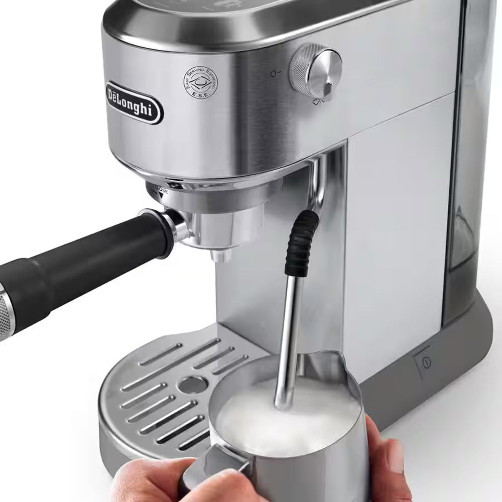 DeLonghi New Dedica Duo Manual Espresso Coffee Machine - Metal | EC890.M from DeLonghi - DID Electrical