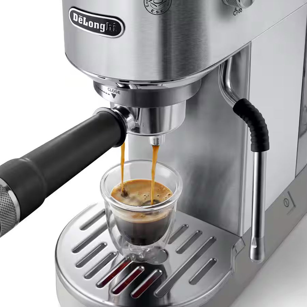 DeLonghi New Dedica Duo Manual Espresso Coffee Machine - Metal | EC890.M from DeLonghi - DID Electrical