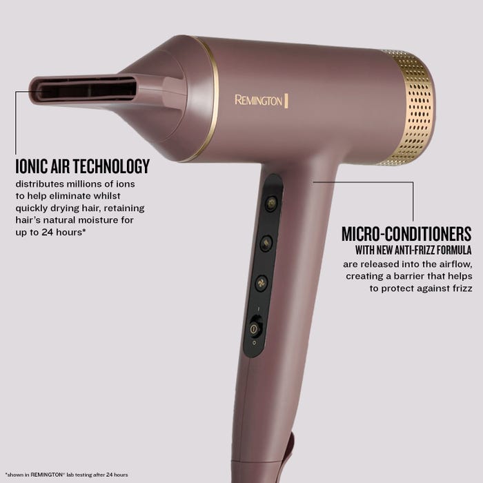 Remington Airvive Digital Hair Dryer - Mauve & Gold | EC8930U51