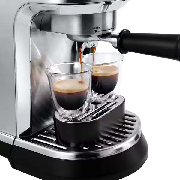 DeLonghi Dedica Maestro Plus Manual Coffee Machine - Metal | EC950.M from DeLonghi - DID Electrical