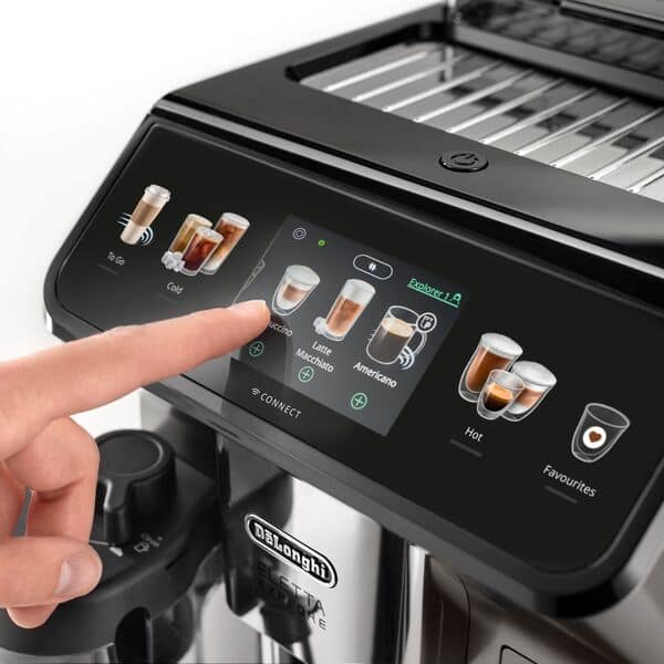 DeLonghi Eletta Explore Bean to Cup Coffee Machine with Cold Brew Technology - Titanium | ECAM450.86.T from DeLonghi - DID Electrical
