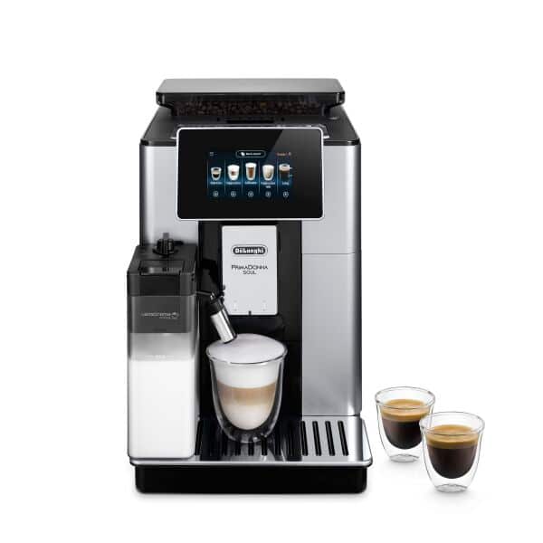 DeLonghi PrimaDonna Soul 2.2L Automatic Coffee Machine - Silver & Black | ECAM610.55.SB from DeLonghi - DID Electrical