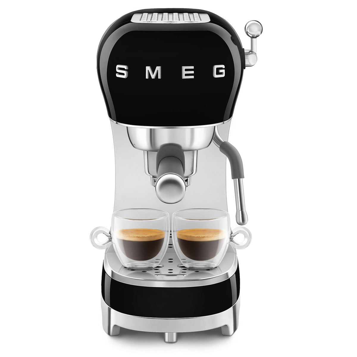 Smeg 50's Style Espresso Coffee Machine - Black | ECF02BLUK from Smeg - DID Electrical