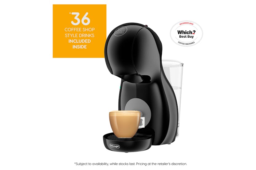DeLonghi Nescafe Dolce Gusto Piccolo XS Coffee Machine Value Bundle - Black | EDG210.BGY