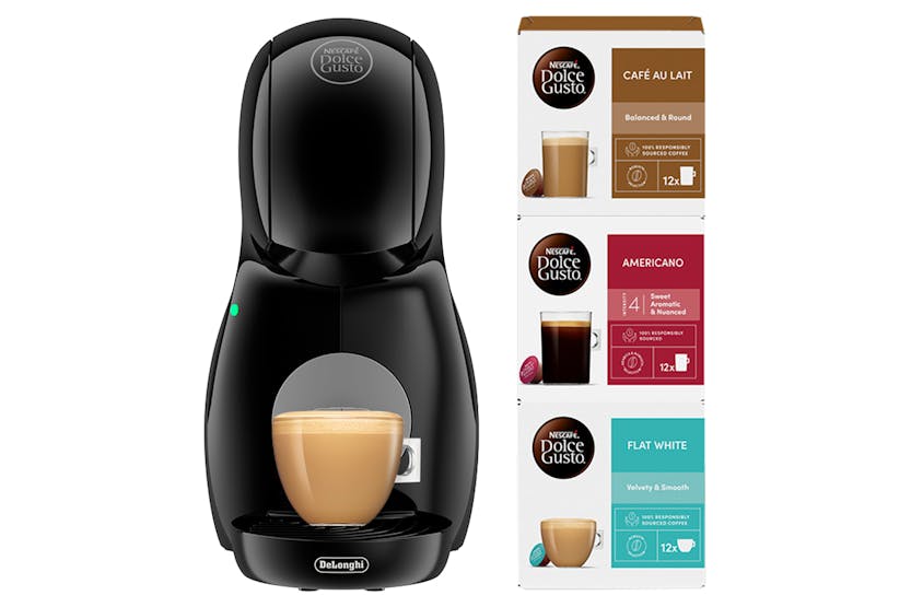DeLonghi Nescafe Dolce Gusto Piccolo XS Coffee Machine Value Bundle - Black | EDG210.BGY