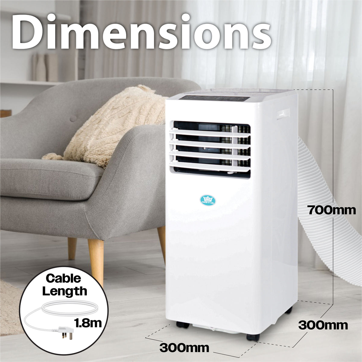 Prem-I-Air 8000 BTU Air Conditioner - White | EH5932