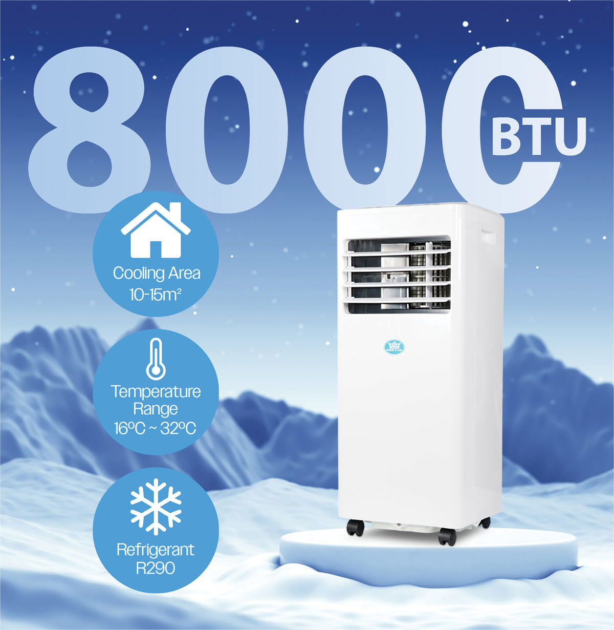 Prem-I-Air 8000 BTU Air Conditioner - White | EH5932