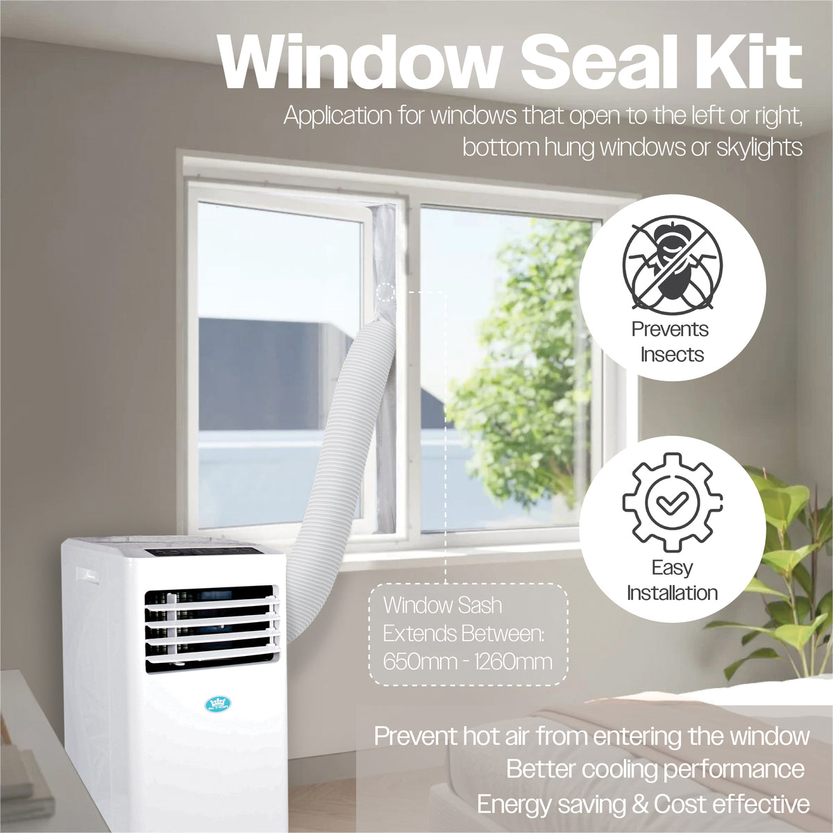 Prem-I-Air 8000 BTU Air Conditioner - White | EH5932
