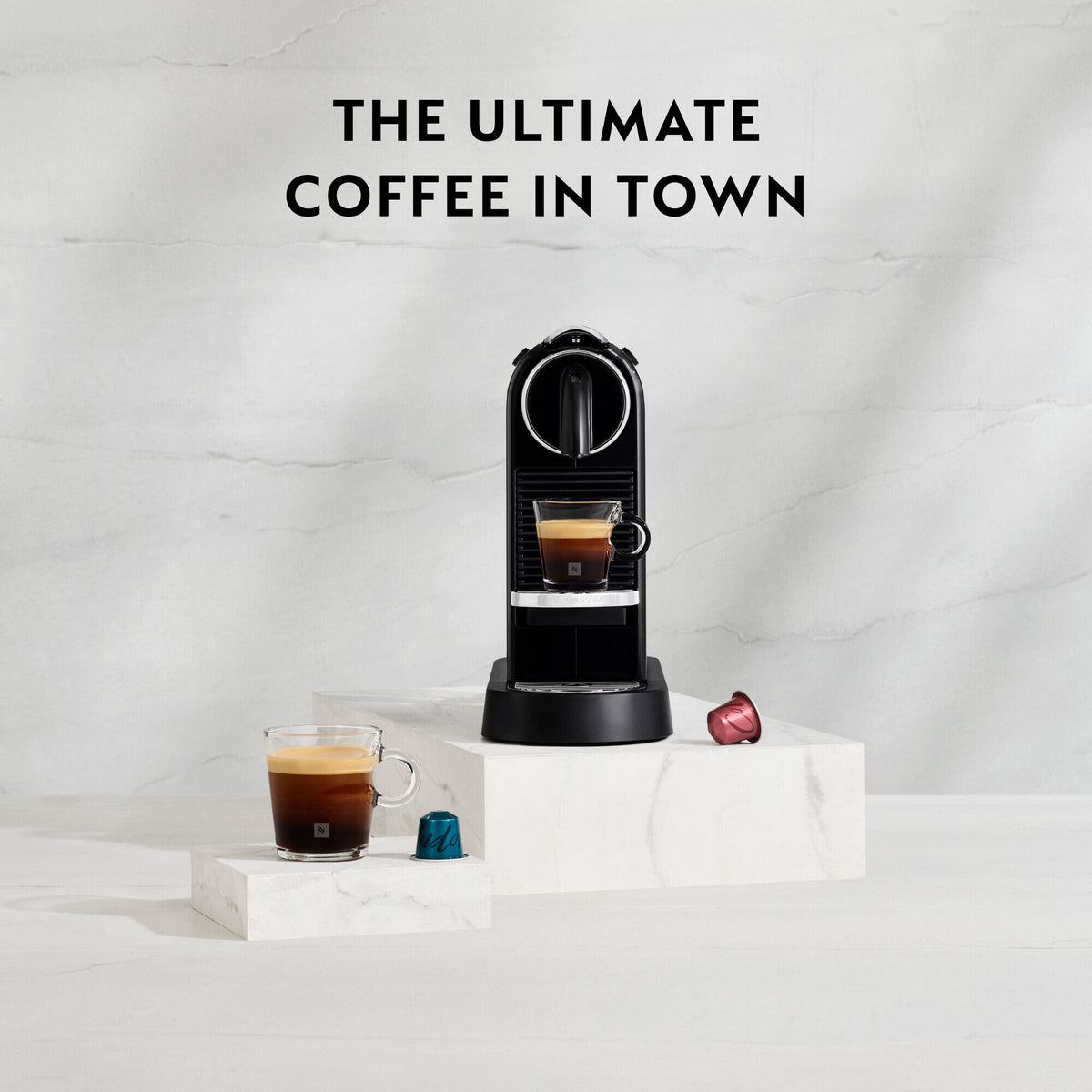 DeLonghi Nespresso Citiz Coffee Machine - Black | EN167.B from Nespresso - DID Electrical