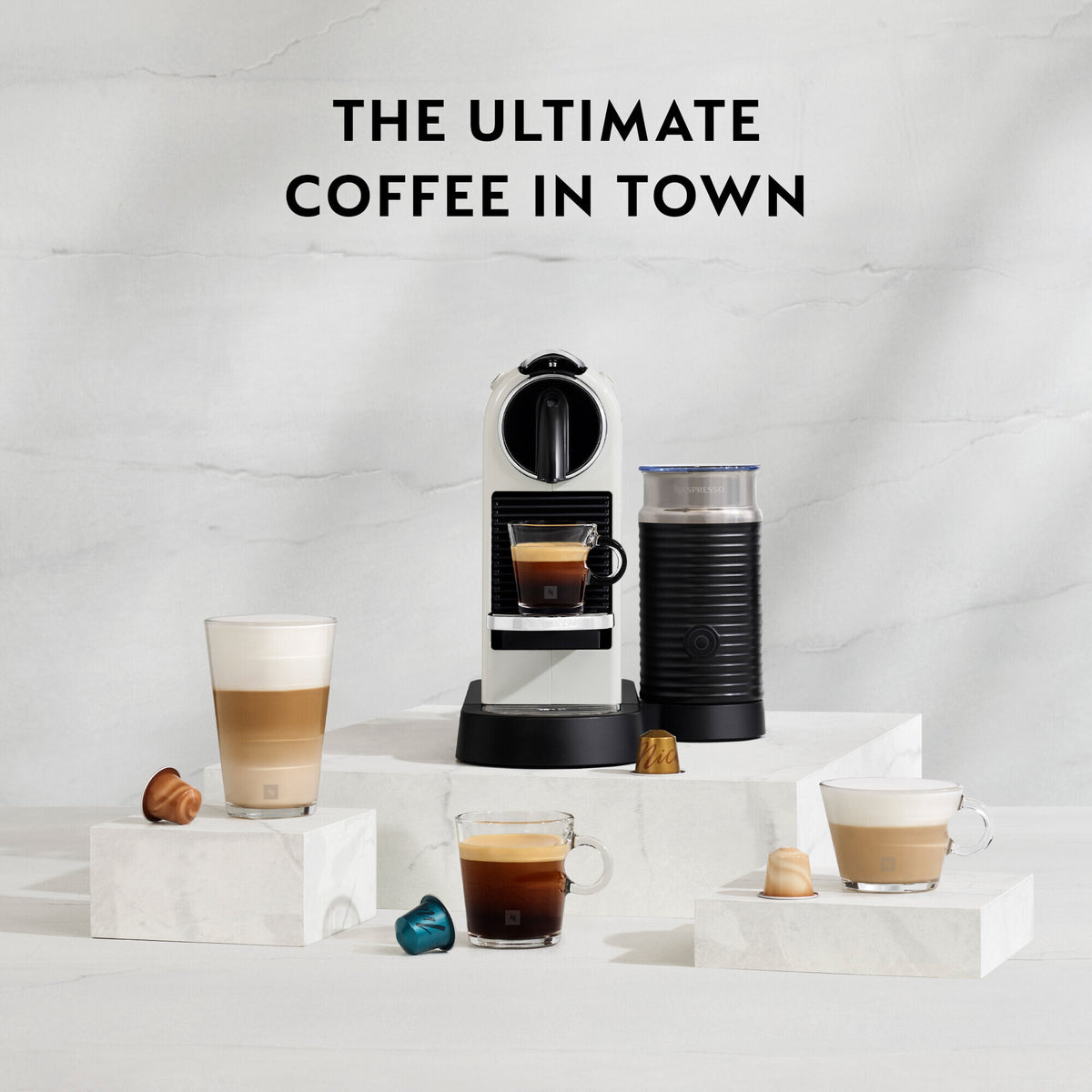 DeLonghi Citiz Nespresso Coffee Machine - White | EN267.WAE from DeLonghi - DID Electrical