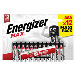Energizer Max AAA Battery - Pack Of 12 | ENE31016 from Energizer - DID Electrical