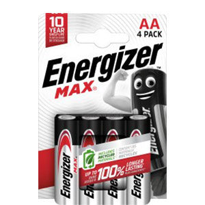 Energizer Max Alkaline AA Battery - Pack Of 4 | ENE31017 from Energizer - DID Electrical
