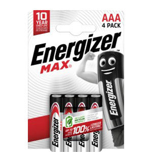 Energizer Max Alkaline AAA Battery - Pack Of 4 | ENE31019 from Energizer - DID Electrical