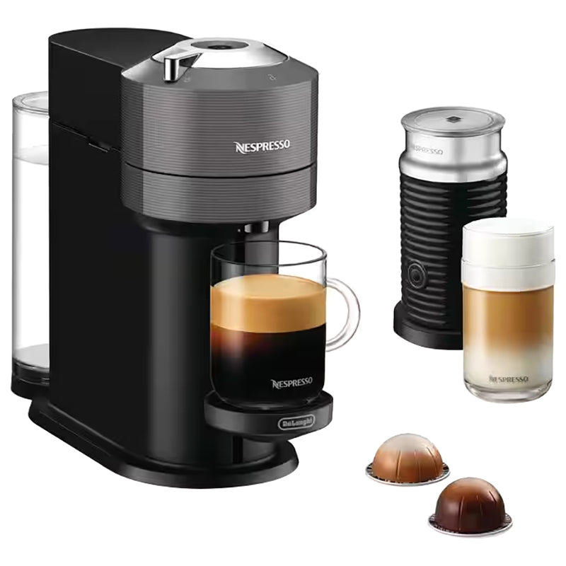 DeLonghi VertuoNext Nespresso Coffee Machine with Aeroccino - Grey | ENV120.GYAE from DeLonghi - DID Electrical