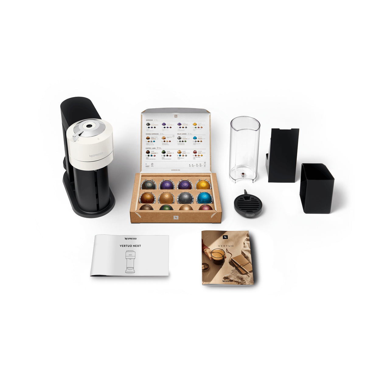 DeLonghi VertuoNext Nespresso Coffee Machine - White | ENV120.WAE from DeLonghi - DID Electrical