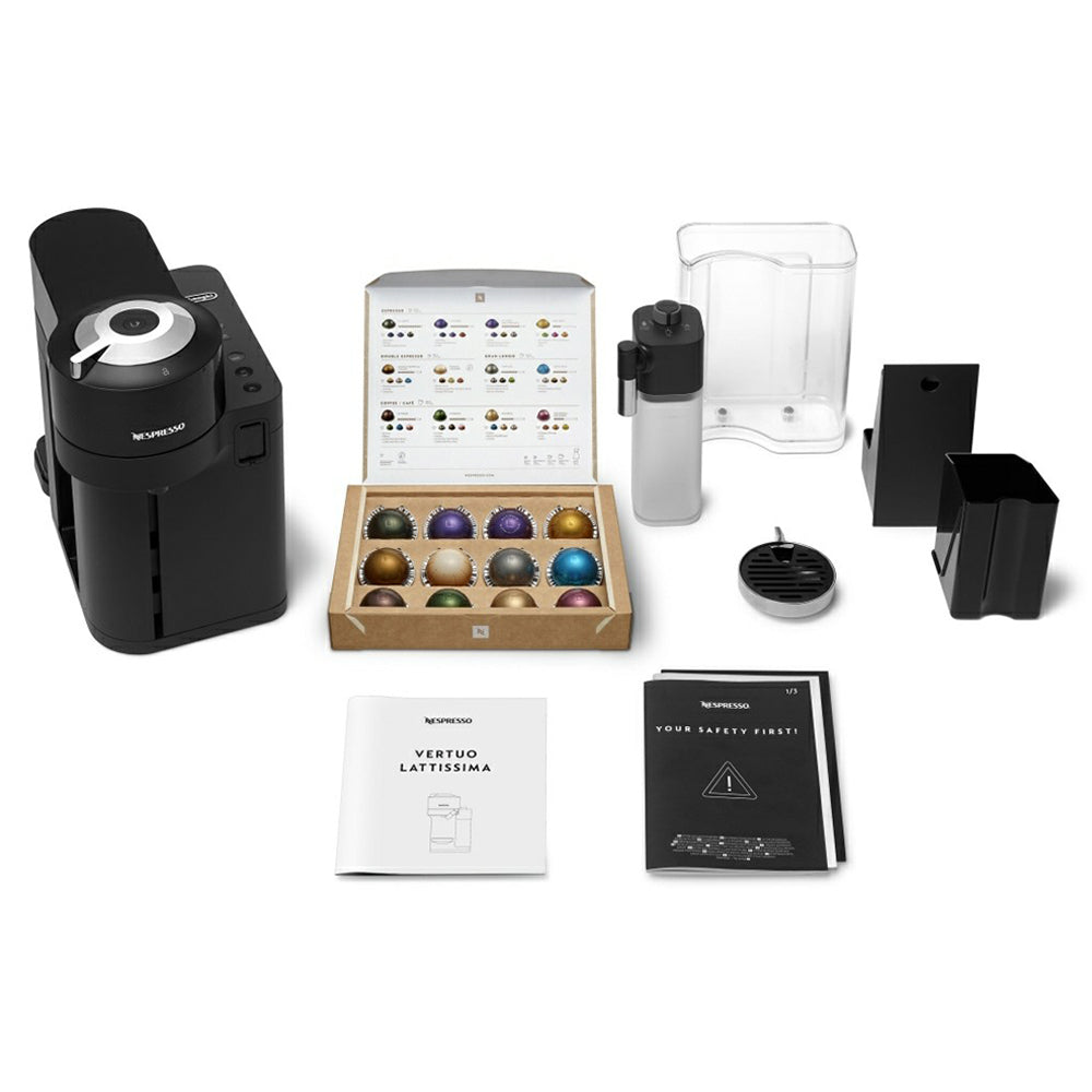 Nespresso Vertuo Lattissima Coffee Machine - Black | ENV300.B from DeLonghi - DID Electrical