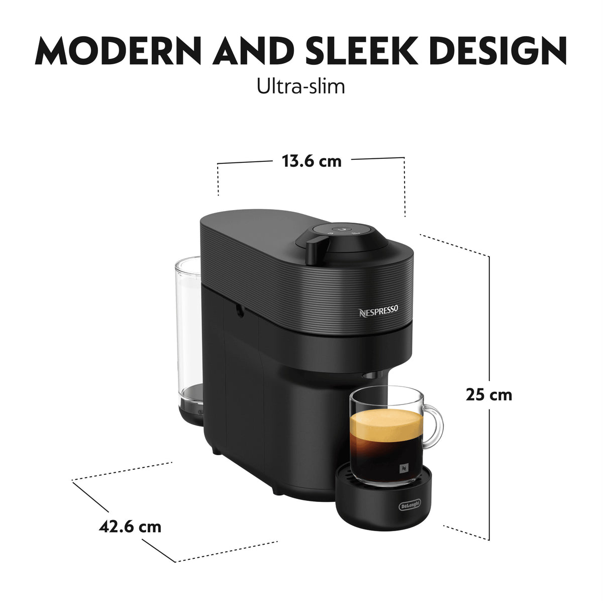 DeLonghi Nespresso Vertuo Pop Coffee Machine - Black | ENV90.B from DeLonghi - DID Electrical