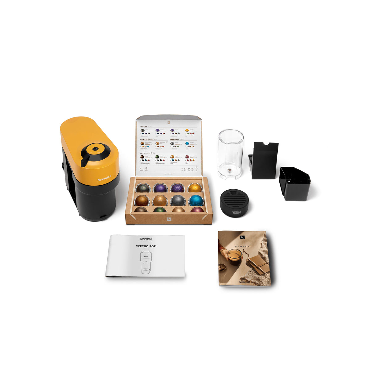 DeLonghi Nespresso Vertuo Pop Coffee Machine - Yellow | ENV90.Y from DeLonghi - DID Electrical