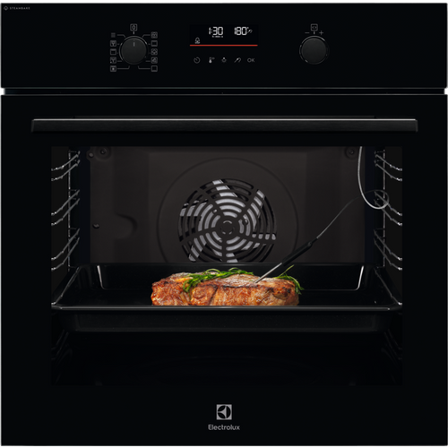Electrolux 600 SteamBake 72L Built-In Electric Single Oven - Black | EOD6C46K2 from Electrolux - DID Electrical