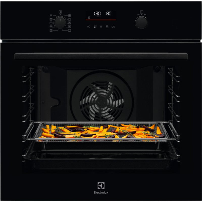 Electrolux 72L Built-In Multifunction Electric Single Oven - Black | EOM6P46K from Electrolux - DID Electrical