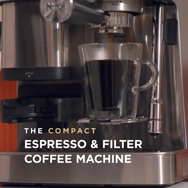 Ninja Luxe Café Mini Plus Espresso & Filter Coffee Machine - Silver | ES352UK