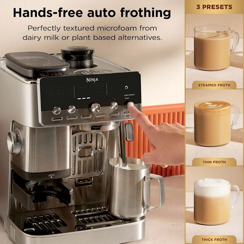 Ninja Luxe Café Mini Plus Espresso & Filter Coffee Machine - Silver | ES352UK