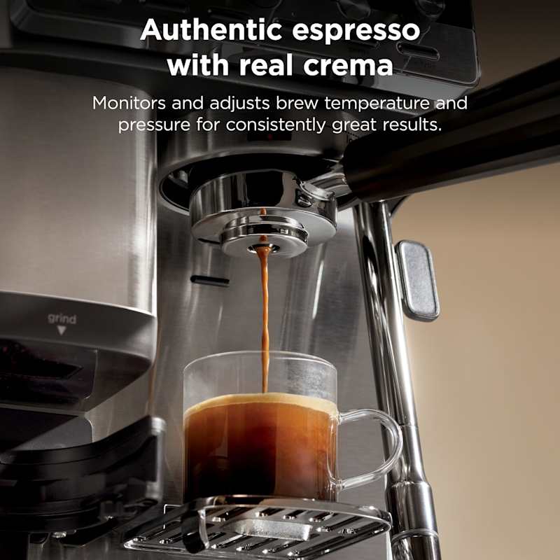 Ninja Luxe Café Mini Plus Espresso & Filter Coffee Machine - Silver | ES352UK
