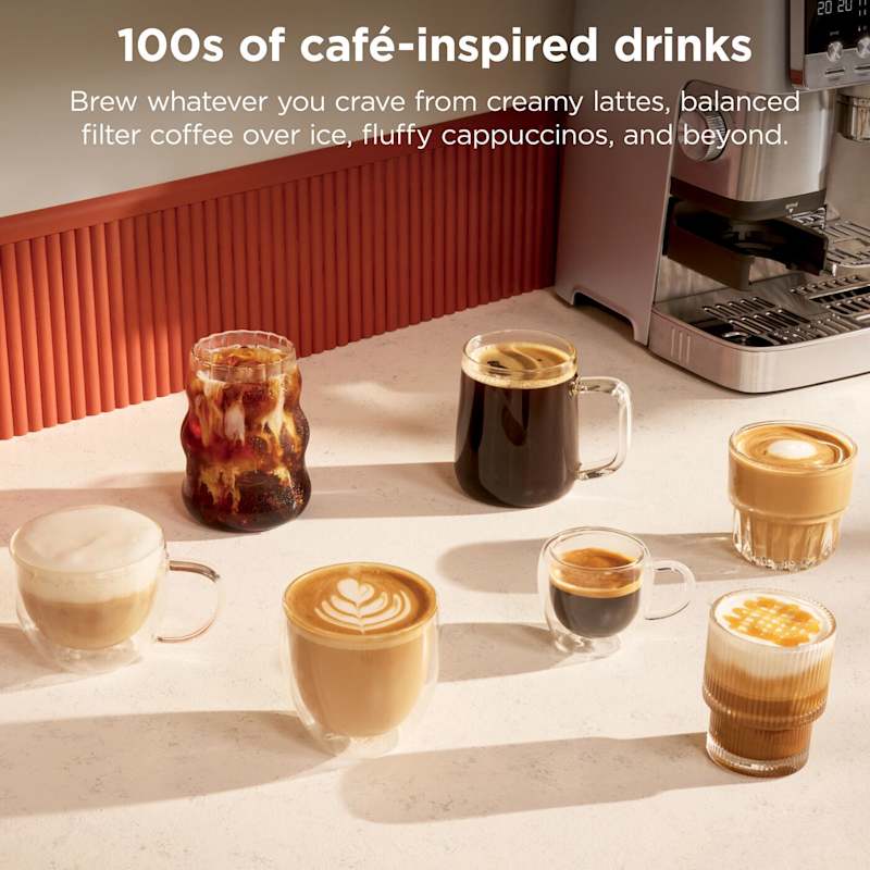 Ninja Luxe Café Mini Plus Espresso & Filter Coffee Machine - Silver | ES352UK