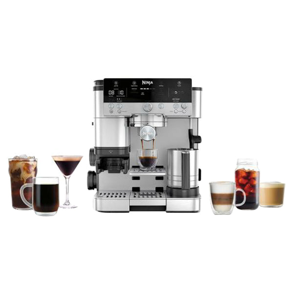 Ninja Luxe Cafe Premier Bean to Cup Espresso Coffee Machine - Black & Stainless Steel | ES601UK from Ninja - DID Electrical