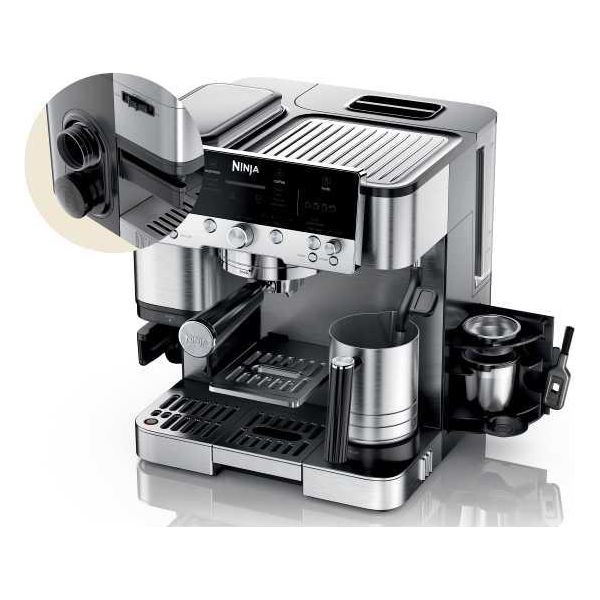 Ninja Luxe Cafe Premier Bean to Cup Espresso Coffee Machine - Black &amp; Stainless Steel | ES601UK from Ninja - DID Electrical