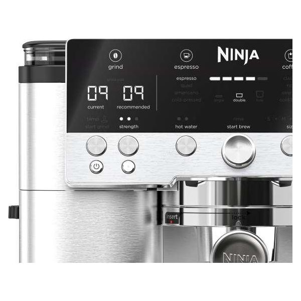 Ninja Luxe Cafe Premier Bean to Cup Espresso Coffee Machine - Black & Stainless Steel | ES601UK from Ninja - DID Electrical