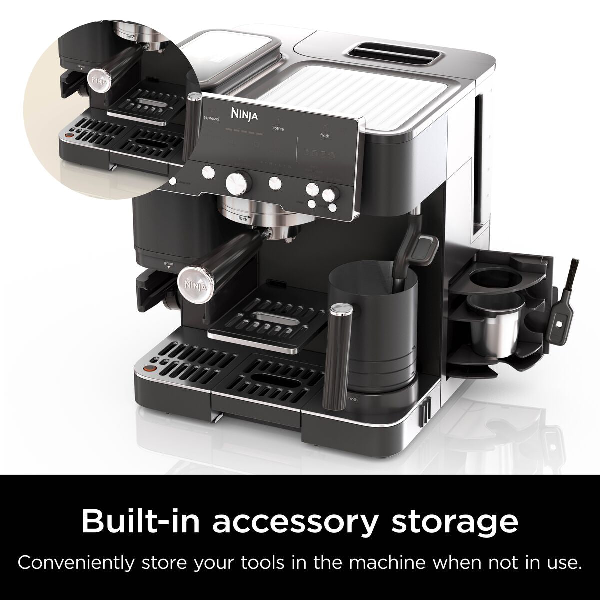 Ninja Luxe Café Premier Bean to Cup Coffee Machine - Midnight Black | ES601UKBK