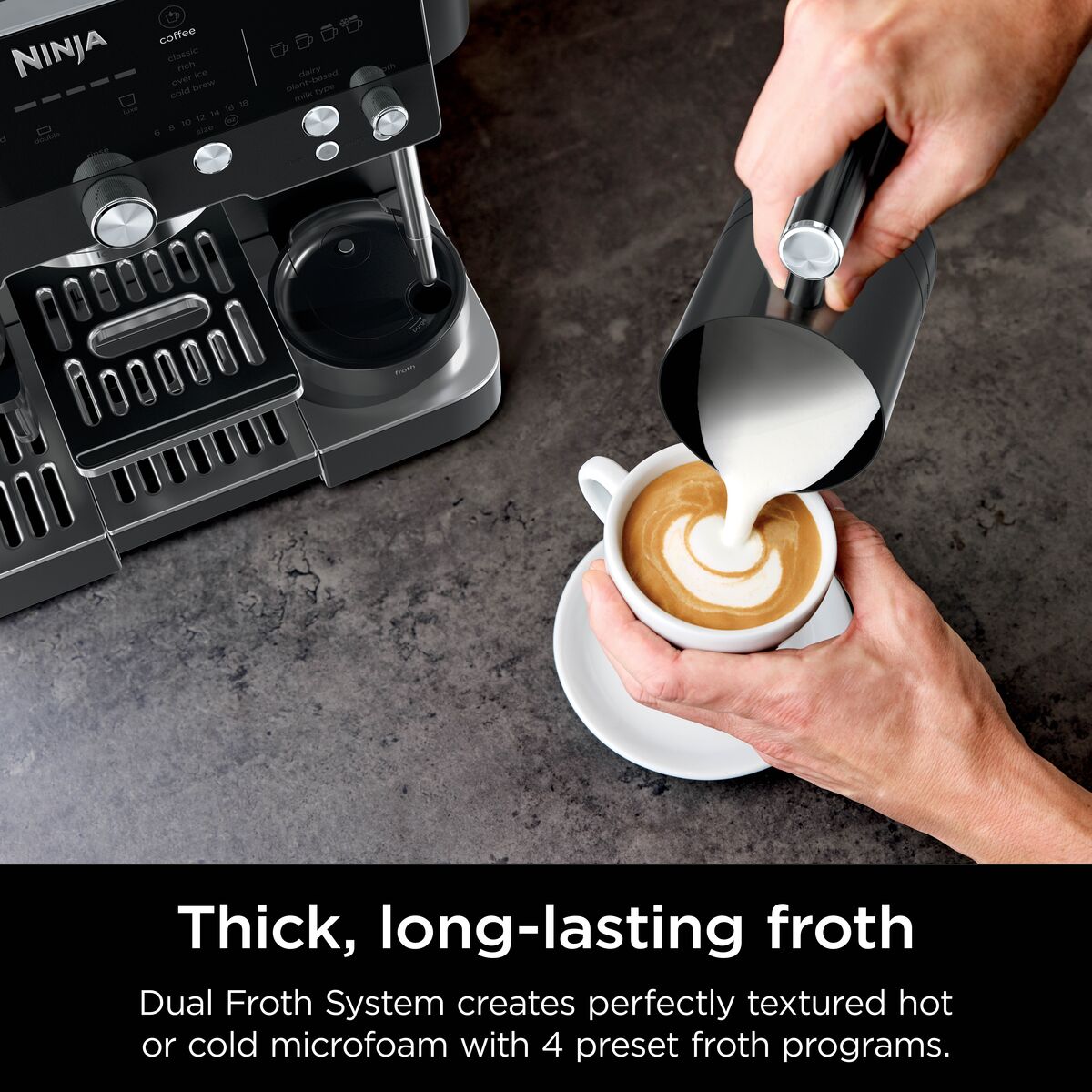 Ninja Luxe Café Premier Bean to Cup Coffee Machine - Midnight Black | ES601UKBK