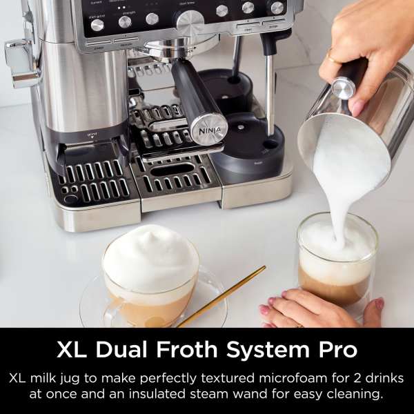 Ninja Luxe Café Pro Coffee Machine - Black & Stainless Steel | ES701UK from Ninja - DID Electrical