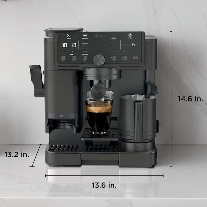 Ninja Luxe Café Pro Espresso Machine - Black on Black | ES701UKBK2