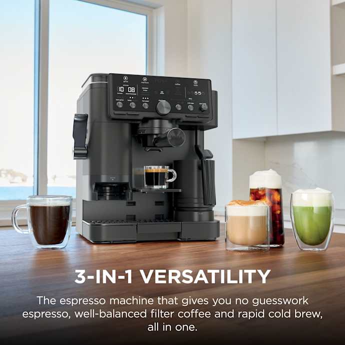 Ninja Luxe Café Pro Espresso Machine - Black on Black | ES701UKBK2