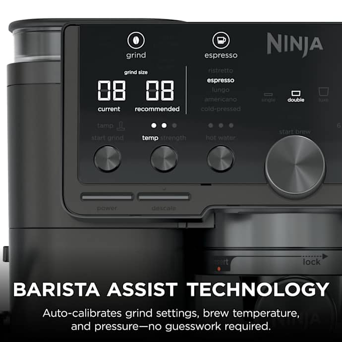 Ninja Luxe Café Pro Espresso Machine - Black on Black | ES701UKBK2
