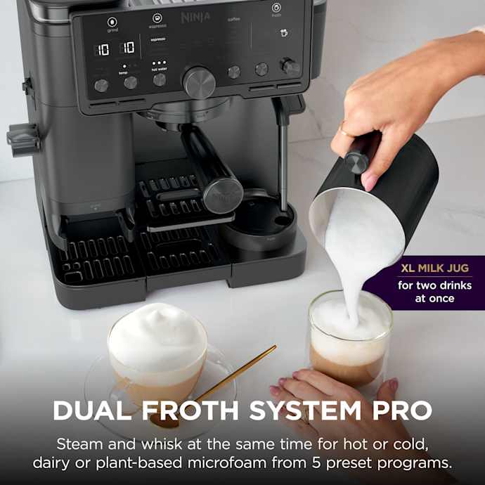 Ninja Luxe Café Pro Espresso Machine - Black on Black | ES701UKBK2