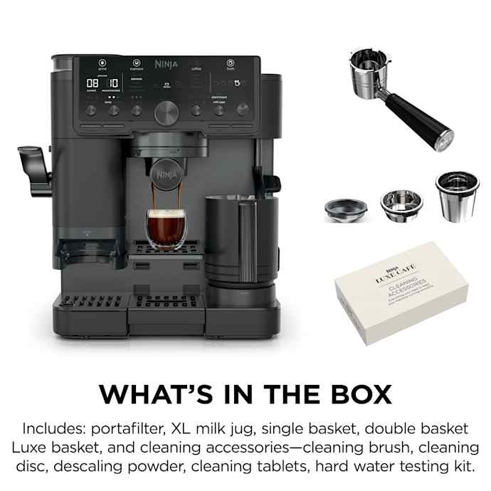 Ninja Luxe Café Pro Espresso Machine - Black on Black | ES701UKBK2