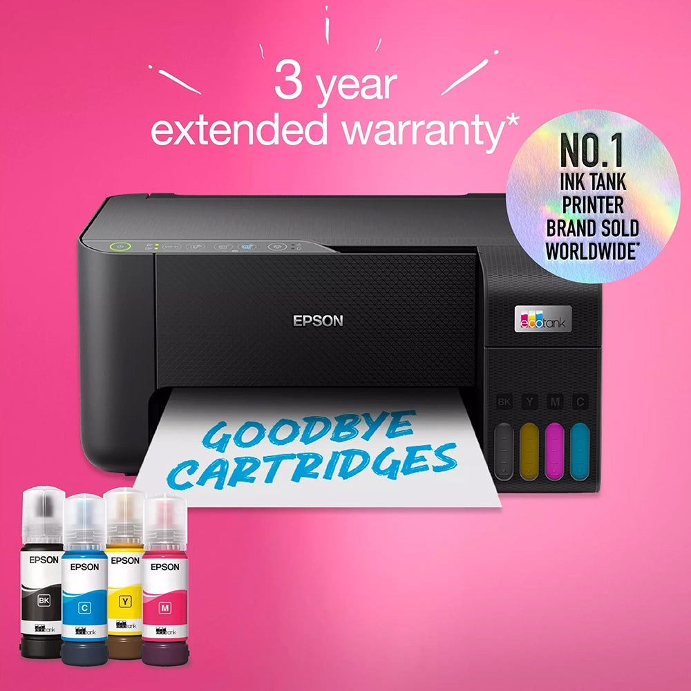 Epson EcoTank Wi-Fi All-in-One Ink Tank Printer - Black | ET-2860 from Epson - DID Electrical