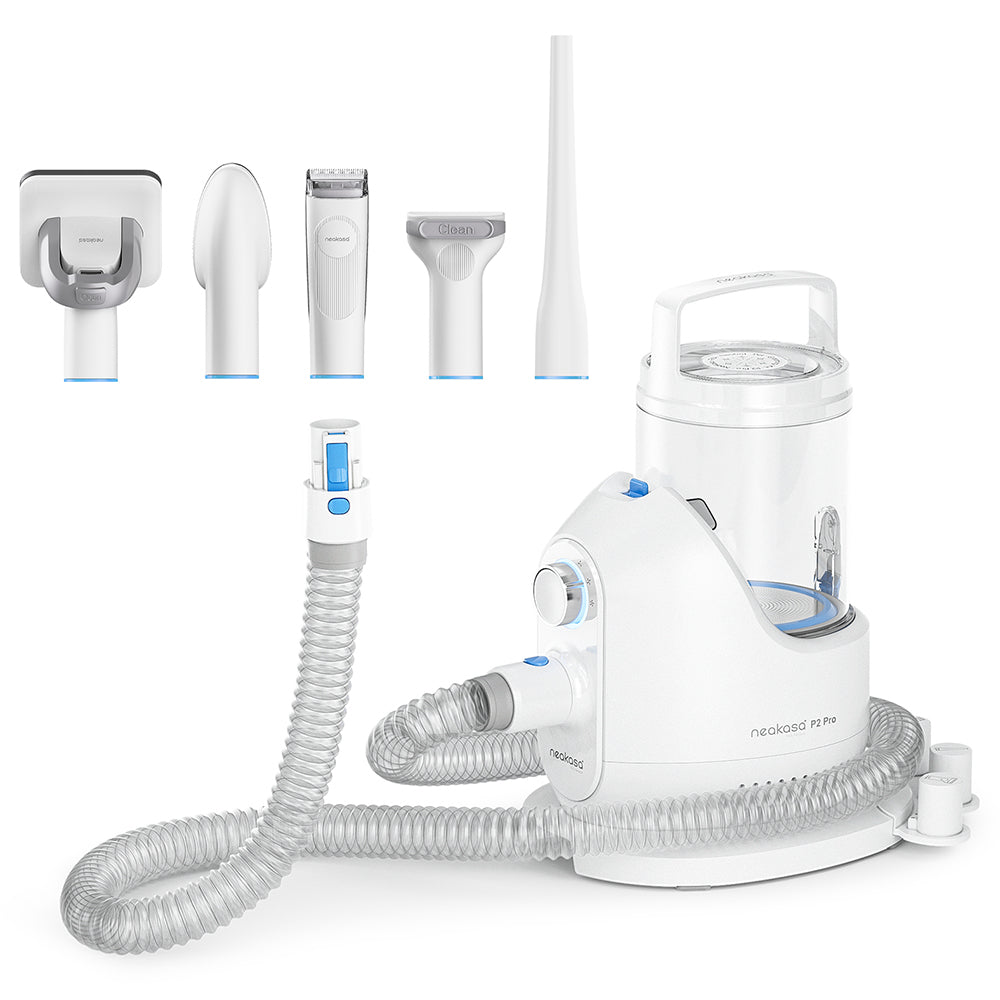 Neakasa P2 Pro 5 in 1 Dog Cat Vacuum Cleaner with Grooming Kit - White | EU6975532170047 from Neakasa - DID Electrical