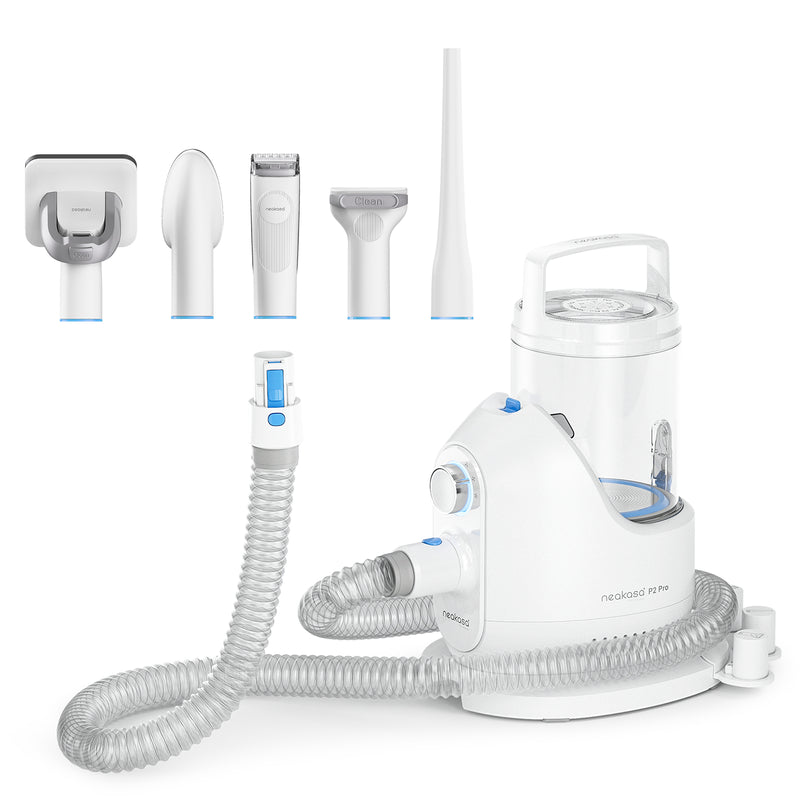 Neakasa P2 Pro 5 in 1 Dog Cat Vacuum Cleaner with Grooming Kit - White | EU6975532170047 from Neakasa - DID Electrical