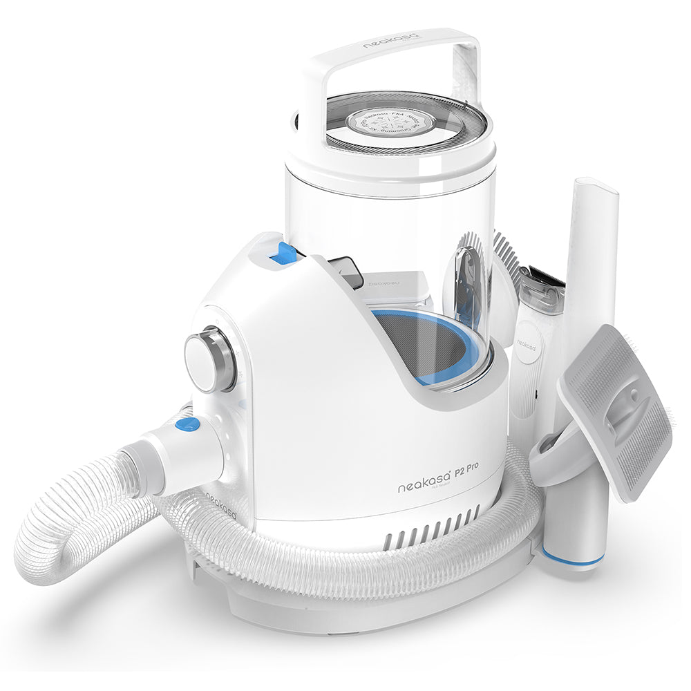 Neakasa P2 Pro 5 in 1 Dog Cat Vacuum Cleaner with Grooming Kit - White | EU6975532170047 from Neakasa - DID Electrical