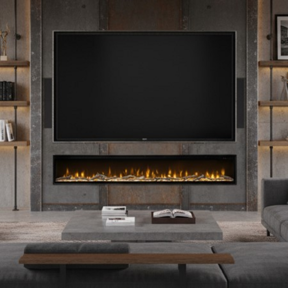 Dimplex Ignite Evolve 100" Built-In Electric Fire - Black | EVO2500