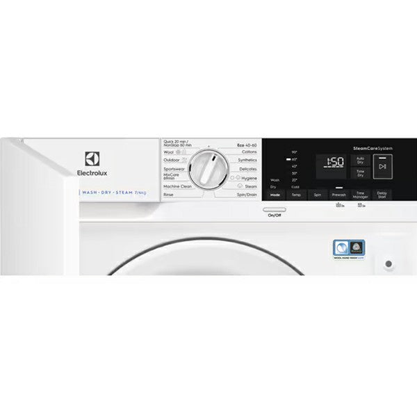 Electrolux PerfectCare 700 7KG/4KG 1600RPM Fully Integrated Washer Dryer - White | EWD746PCBI from Electrolux - DID Electrical