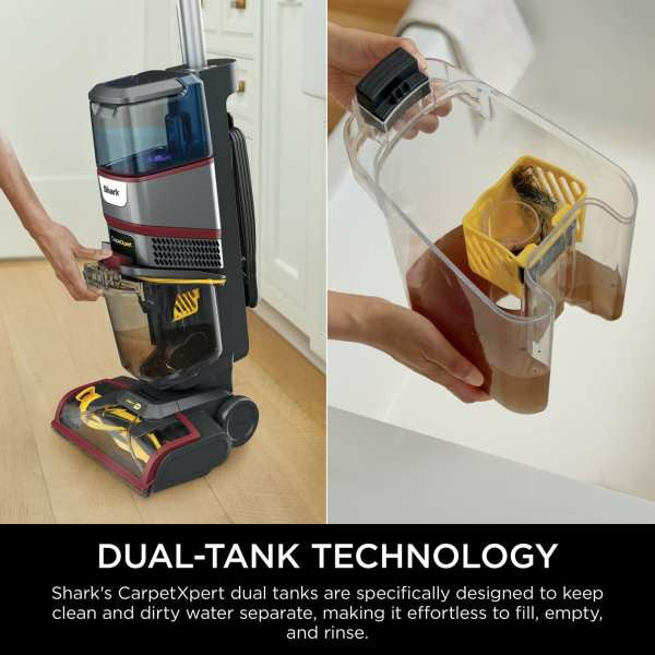 Shark CarpetXpert HairPro Pet Deep Carpet Cleaner - Grey & Burgundy | EX220UK from Shark - DID Electrical
